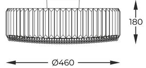 Stropní svítidlo 46 cm 5x G9 stříbrné Zuma Line PRINCE C0360-05B-F4AC