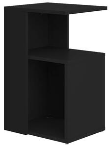 Odkládací stolek černý 36 x 30 x 56 cm dřevotříska