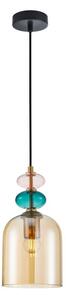 Závěsné svítidlo 1x E27 béžová ITALUX Busco PND-30263-1B-BRO-AMB