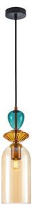 Závěsné svítidlo 1x E27 béžová ITALUX Busco PND-30263-1C-BRO-AMB