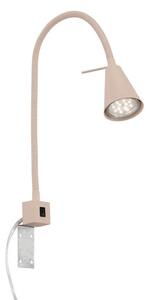 BRILONER Tuso Bett lampa na čtení - 4,7W, 400lm, LED, vypínač, nastavitelná, béžová 2080011