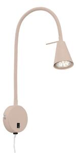 BRILONER Tusa Bett lampa na čtení - 4,7W, 400lm, LED, vypínač, nastavitelná, béžová 2082011