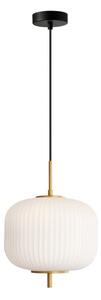 Závěsné svítidlo 1x E27 zlatá/opálová ITALUX Olmeto PND-28798A-1-GD-WH