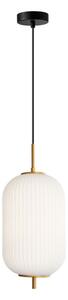 Závěsné svítidlo 1x E27 zlatá/opálová ITALUX Olmeto PND-28798-1-GD-WH