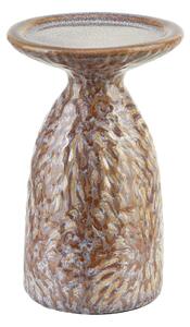 Mondex Keramický svícen YARINE BEIGE 16,5 cm béžový