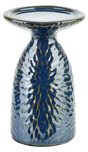 Mondex Keramický svícen YARINE BLUE 16,5 cm modrý