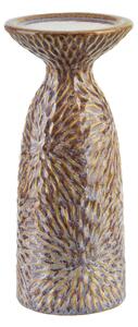 Mondex Keramický svícen YARINE BEIGE 25,5 cm béžový