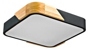 LED stropní svítidlo 2400 lm 3000K dřevo/černá ITALUX Santer PLF-13187-BK-WO