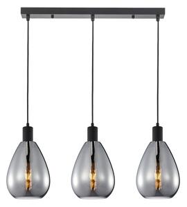 Závěsné svítidlo 3x E27 kouřová ITALUX Zulo PND-27812-3-BK-SG
