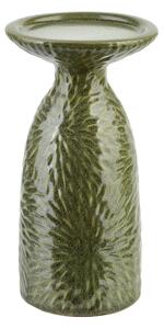 Mondex Keramický svícen YARINE GREEN 20 cm zelený