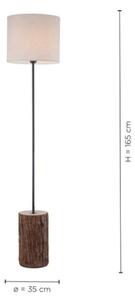 Leuchten Direkt 11234-79 - Stojací lampa BARK 1xE27/40W/230V