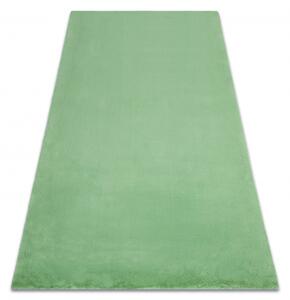 Dywany Luszczow Kusový koberec BUNNY, zelená, imitace králíčí kožešiny Rozměr koberce: 80 x 150 cm