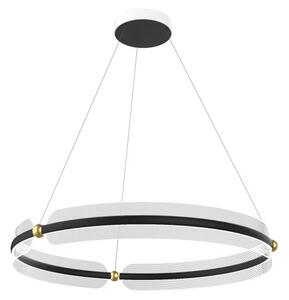 LED závěsné svítidlo 3600 lm 3000K černá ITALUX Faris PND-62738-53W-3K-BK-GD
