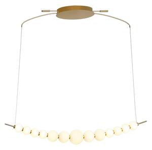 LED závěsné svítidlo 3100 lm 3000K zlatá/bílá ITALUX Ronza PND-36472-37W-3K-GD