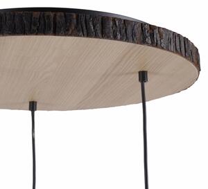 Leuchten Direkt 11236-79 - Lustr na lanku BARK 3xE27/40W/230V