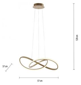 Leuchten Direkt 15402-60 - LED Stmívatelný lustr na lanku MARIA LED/25W/230V