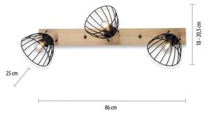 Leuchten Direkt 11418-18 - Bodové svítidlo LAMI 3xE27/25W/230V