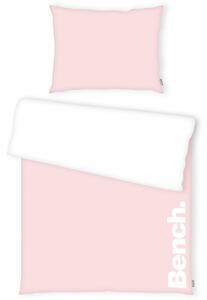 Bench Bavlněné povlečení bílo-růžová, 140 x 200 cm, 70 x 90 cm