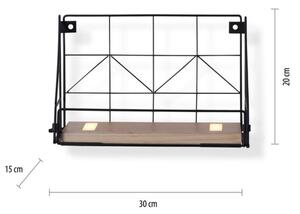 Leuchten Direkt 15276-18 - Police s LED osvětlením BOARD 2xLED/1,75W/230V 30 cm