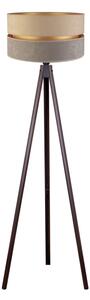 Duolla - Stojací lampa DUO 1xE27/60W/230V pr. 44 cm béžová/šedá/wenge