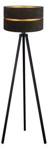 Duolla - Stojací lampa DUO 1xE27/60W/230V pr. 44 cm černá/wenge