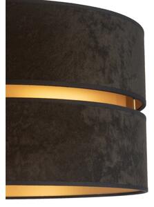 Duolla - Stojací lampa DUO 1xE27/60W/230V pr. 44 cm černá/wenge