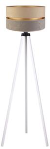 Duolla - Stojací lampa DUO 1xE27/60W/230V pr. 44 cm béžová/šedá/bílá