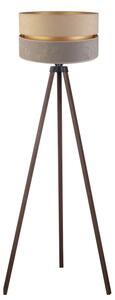 Duolla - Stojací lampa DUO 1xE27/60W/230V pr. 44 cm béžová/šedá/hnědá