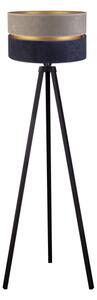 Duolla - Stojací lampa DUO 1xE27/60W/230V pr. 44 cm šedá/modrá/wenge