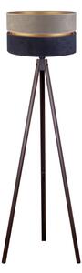 Duolla - Stojací lampa DUO 1xE27/60W/230V pr. 44 cm šedá/modrá/wenge