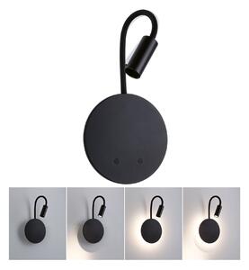 PAULMANN LED nabíjecí nástěnné svítidlo Miora 2700K / 3,7V 0,6W / 0,7W stmívatelné černá