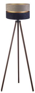 Duolla - Stojací lampa DUO 1xE27/60W/230V pr. 44 cm šedá/modrá/hnědá