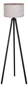 Duolla - Stojací lampa 1xE27/60W/230V pr. 44 cm béžová/wenge