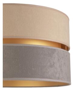 Duolla - Stojací lampa DUO 1xE27/60W/230V pr. 44 cm béžová/šedá/wenge