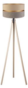 Duolla - Stojací lampa DUO 1xE27/60W/230V pr. 44 cm béžová/šedá/béžová