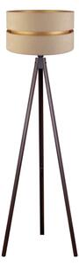 Duolla - Stojací lampa DUO 1xE27/60W/230V pr. 44 cm béžová/wenge