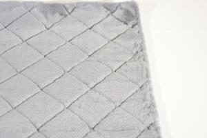 Makro Abra Kusový shaggy koberec OSLO Protiskluzový šedý Rozměr: 160x230 cm