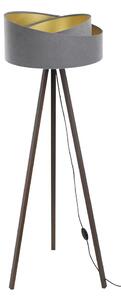 Stojací lampa GALAXY 1xE27/60W/230V šedá/hnědá