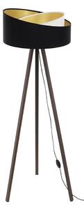 Stojací lampa GALAXY 1xE27/60W/230V černá/hnědá