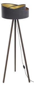 Stojací lampa GALAXY 1xE27/60W/230V šedá/hnědá