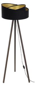 Stojací lampa GALAXY 1xE27/60W/230V černá/hnědá
