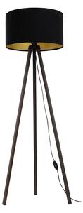 Stojací lampa STANDART 1xE27/60W/230V černá/hnědá