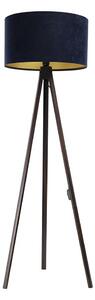 Stojací lampa STANDART 1xE27/60W/230V modrá/wenge