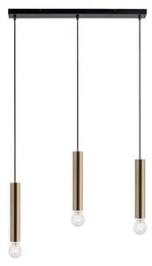 Leuchten Direkt 15618-60 - Lustr na lanku BRUNA 3xE27/60W/230V mosaz