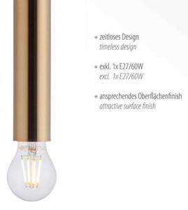 Leuchten Direkt 15617-60 - Lustr na lanku BRUNA 1xE27/60W/230V mosaz