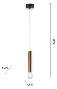 Leuchten Direkt 15617-60 - Lustr na lanku BRUNA 1xE27/60W/230V mosaz