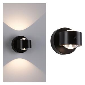 PAULMANN LED nabíjecí nástěnné svítidlo Zorik IP44 stmívatelné 2700K 100mm 2x1,1W černá