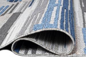 Makro Abra Moderní kusový koberec AVENTURA ED04A šedý / modrý Rozměr: 80x200 cm