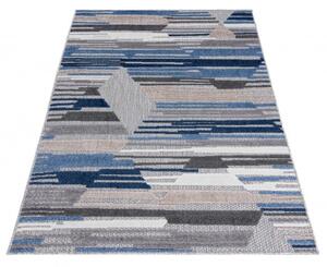Makro Abra Moderní kusový koberec AVENTURA ED04A šedý / modrý Rozměr: 80x200 cm