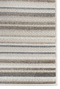 Makro Abra Moderní kusový koberec AVENTURA ED23C Proužky krémový Rozměr: 140x200 cm